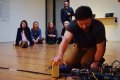 Peter Szabo in his experimental music performance